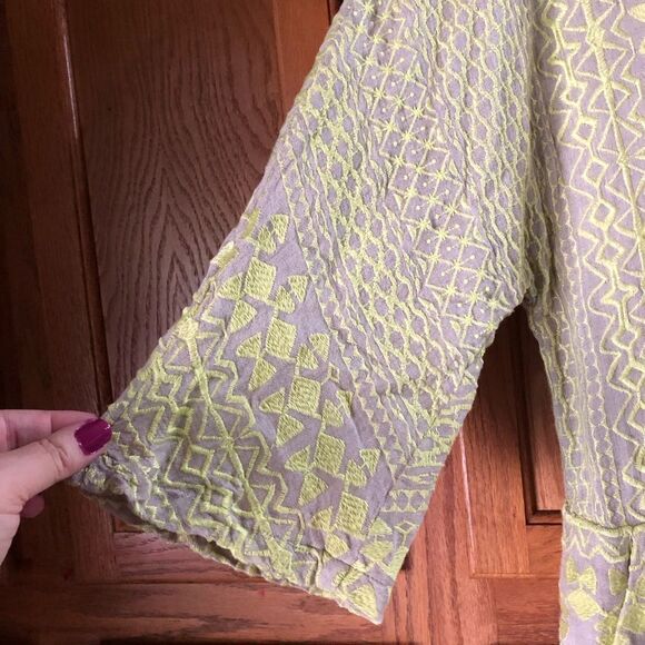 BCBGMAXAZRIA Milana Embroidered Wool Blend Mini Dress - L - Picture 6 of 15